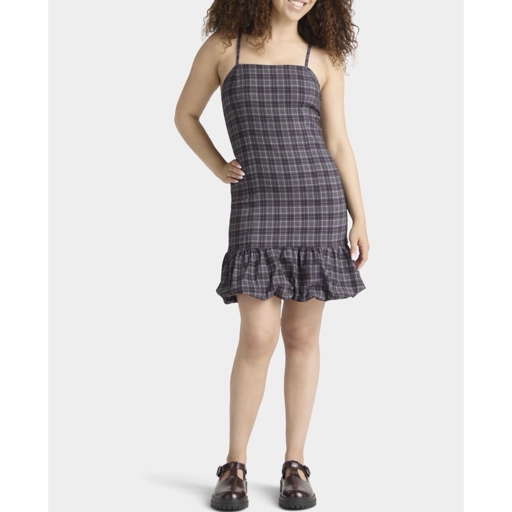 Madden‎ NYC Plaid Mini Dress – Junior Size 20 – NWT – Adjustable Straps